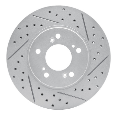 R1 91-96 Acura Nsx Front Right Drilled & Slotted Geo-Carbon Rotor