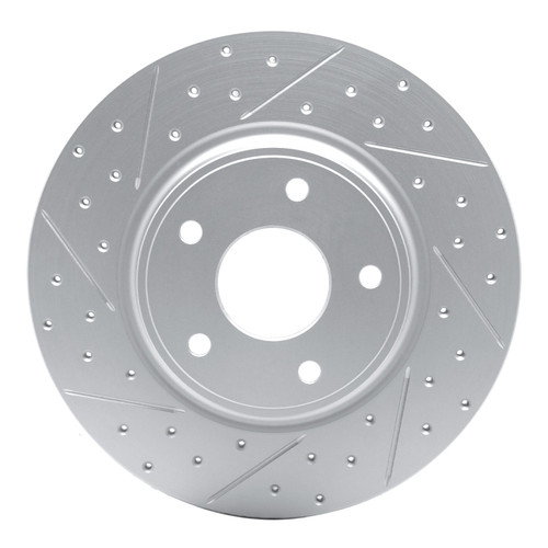R1 12-20 Chrysler Town & Country Rear Left Drilled & Slotted Geo-Carbon Rotor
