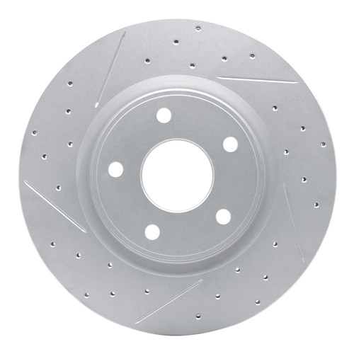 R1 12-25 Chrysler Pacifica Front Right Drilled & Slotted Geo-Carbon Rotor
