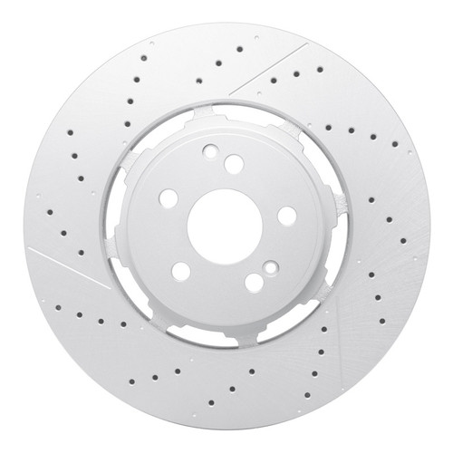 DFC 21-25 Mercedes-Benz Gle63 AMG S SUV Rear Drilled & Slotted Hi-Carbon Alloy GEOMET Coated Rotor