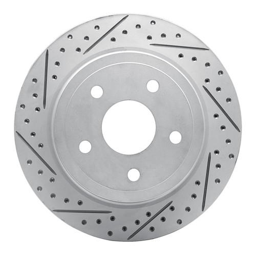 R1 04-06 Dodge Ram 1500 Pickup Rear Left Drilled & Slotted Geo-Carbon Rotor