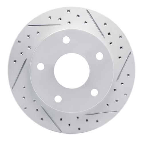 R1 94-99 Dodge Ramcharger (Mexico) Front Right Drilled & Slotted Geo-Carbon Rotor