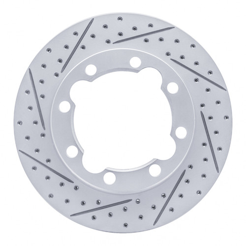 R1 92-00 Chevrolet K3500 Front Left Drilled & Slotted Geo-Carbon Rotor