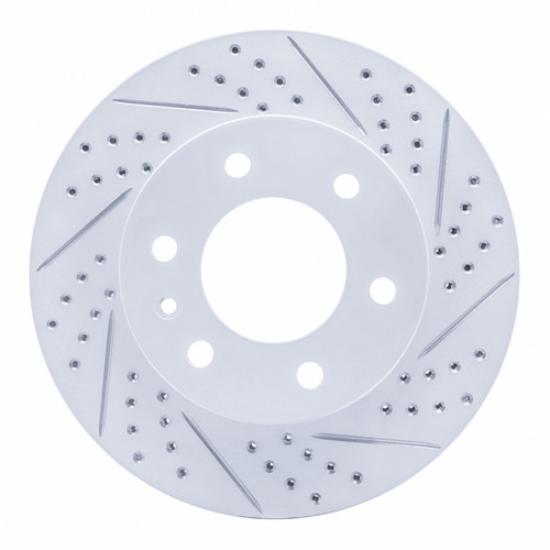 R1 06-25 American Coach Patriot Front Right Drilled & Slotted Geo-Carbon Rotor
