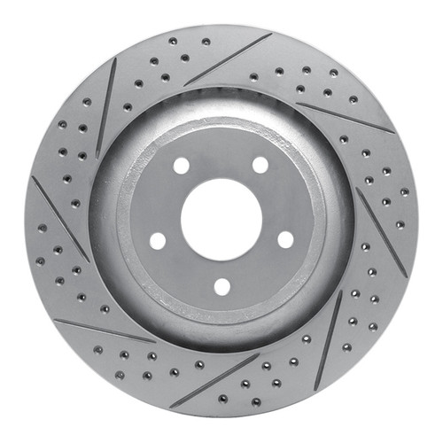R1 08-14 Chrysler 200 Front Left Drilled & Slotted Geo-Carbon Rotor