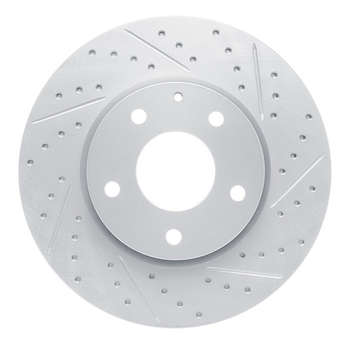 R1 19-25 Mazda 3 Front Right Drilled & Slotted Geo-Carbon Rotor