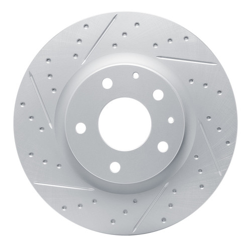 R1 19-25 Mazda 3 Front Left Drilled & Slotted Geo-Carbon Rotor
