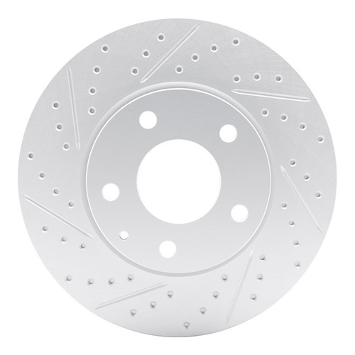 R1 19-25 Mazda 3 Front Left Drilled & Slotted Geo-Carbon Rotor