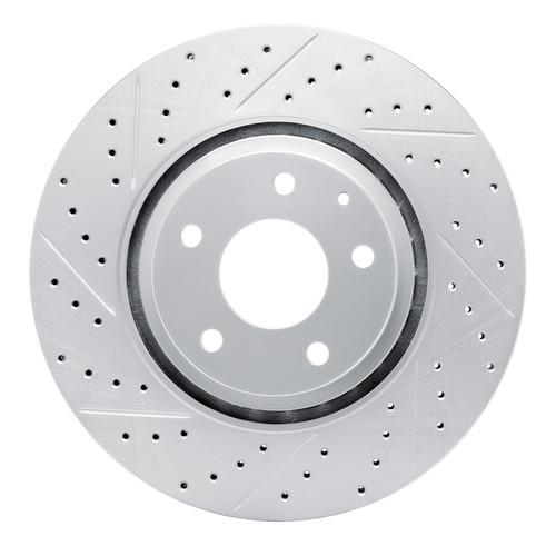 R1 16-25 Mazda Cx-5 Front Left Drilled & Slotted Geo-Carbon Rotor