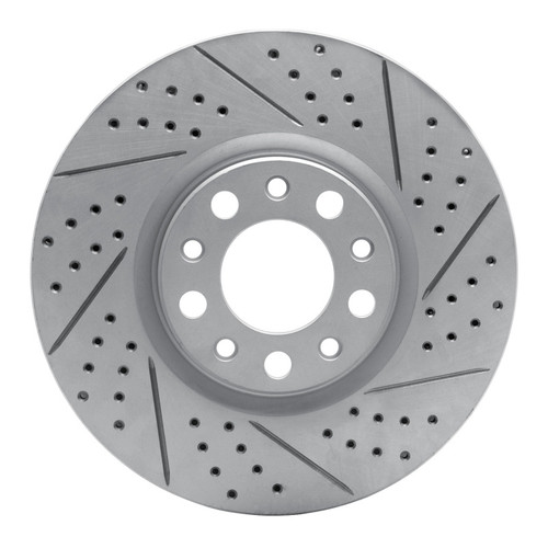 R1 13-23 Chrysler 200 Front Right Drilled & Slotted Geo-Carbon Rotor