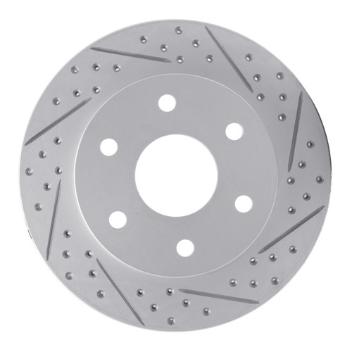 R1 01-04 Honda Passport Front Right Drilled & Slotted Geo-Carbon Rotor