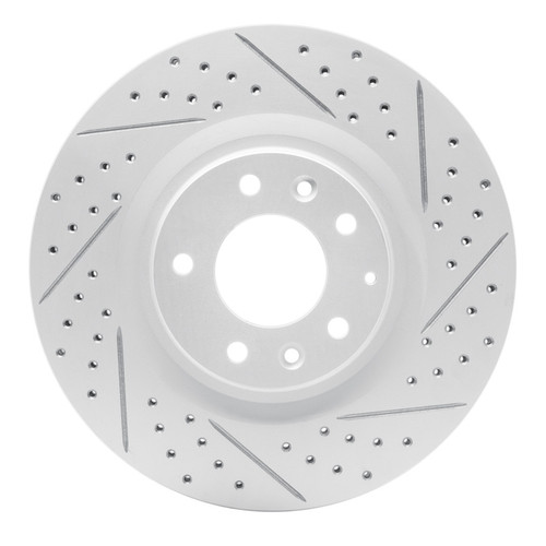 R1 04-11 Mazda Rx-8 Front Right Drilled & Slotted Geo-Carbon Rotor