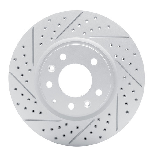 R1 04-08 Mazda Rx-8 Front Left Drilled & Slotted Geo-Carbon Rotor