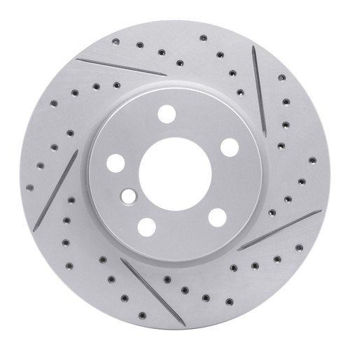 R1 14-21 Mini Cooper (Excl Clubman Front Right Drilled & Slotted Geo-Carbon Rotor