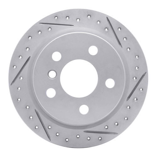 R1 14-24 Mini Cooper (Excl Clubman Rear Right Drilled & Slotted Geo-Carbon Rotor