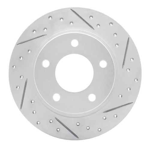R1 93-03 Ford Probe Rear Right Drilled & Slotted Geo-Carbon Rotor