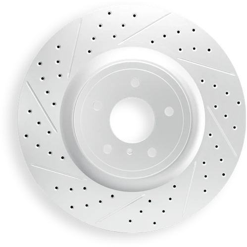 R1 23-24 Maserati Grecale Front Right Drilled & Slotted Geo-Carbon Rotor