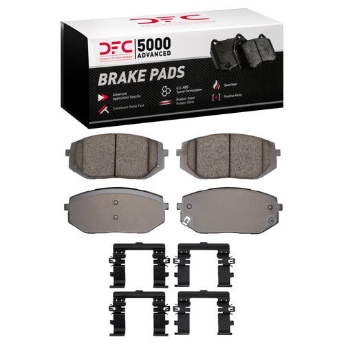 DFC 25-25 Kia K5 Front 5000 Advanced Low Metallic Brake Pads and Hardware Kit