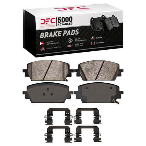 DFC 21-26 Genesis G80 Front 5000 Advanced Ceramic Brake Pads and Hardware Kit