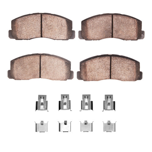 R1 83-86 Dodge Colt Front Ceramic Pads & Hardware Kit
