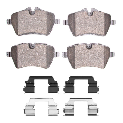 R1 11-16 Mini Cooper Paceman Front Semi Met Pads & Hardware Kit