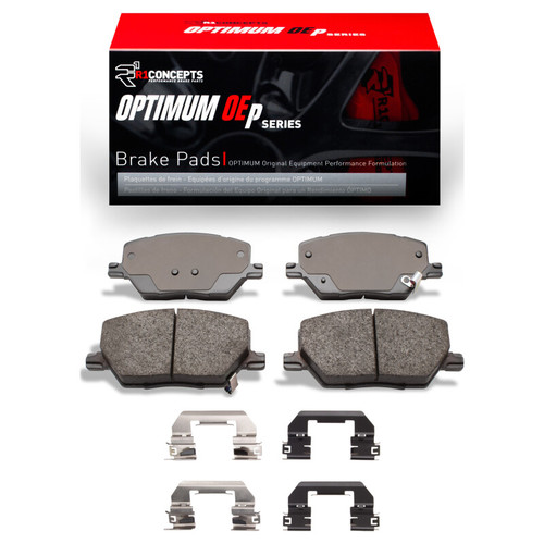 R1 15-21 Fiat 500X Front Optimum OE Brake Pads & Hardware Kit