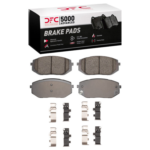 DFC 21-25 Hyundai Sonata Front 5000 Advanced Low Metallic Brake Pads and Hardware Kit