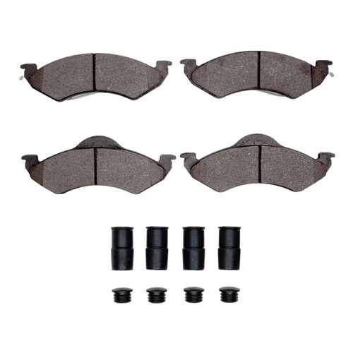 DFC 98-99 Dodge Dakota 4WD Front 5000 Advanced Semi Metallic Brake Pads and Hardware Kit