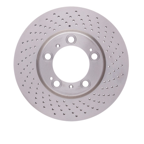 DFC 98-12 Porsche 911 Right Front Drilled Hi-Carbon Alloy Geomet Coated Rotor