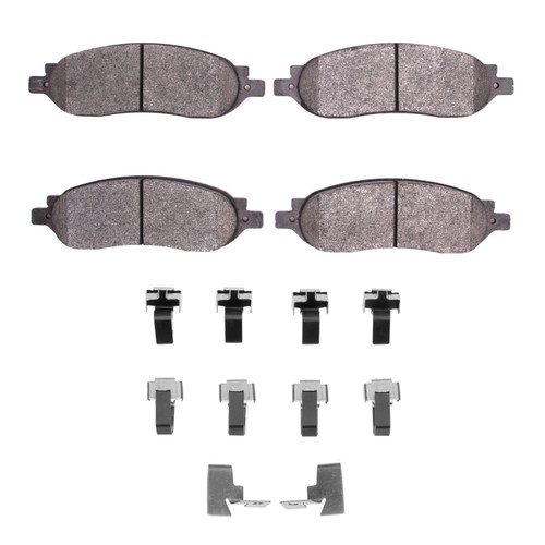 DFC 05-07 Ford F-350 Super Duty 4WD Rear 5000 Advanced Semi Metallic Brake Pads and Hardware Kit