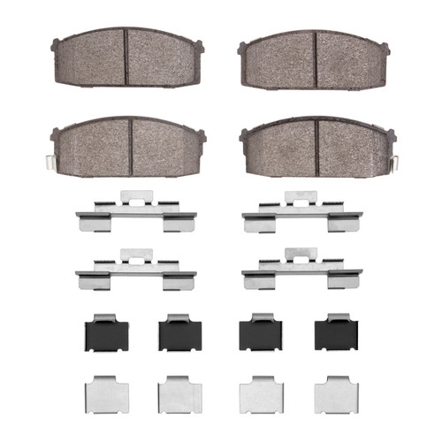DFC 87-88 Nissan 200SX Front 5000 Advanced Semi Metallic Brake Pads and Hardware Kit