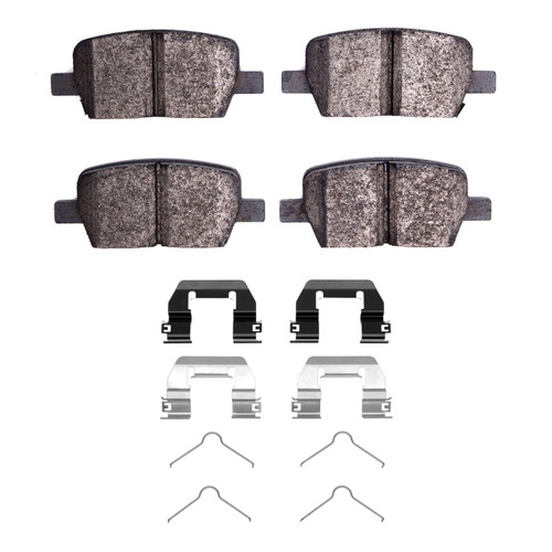DFC 16-21 Cadillac CT6 Rear 5000 Advanced Low Metallic Brake Pads and Hardware Kit