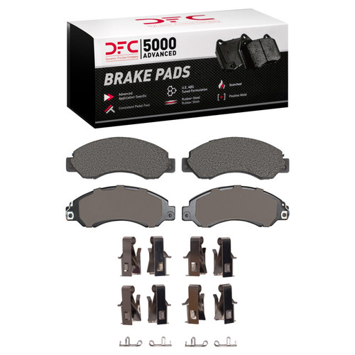 DFC 94-10 UD UD 1200 Front 5000 Advanced Semi Metallic Brake Pads and Hardware Kit