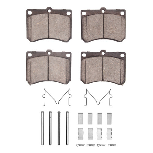 DFC 90-03 Ford Escort Front 5000 Advanced Semi Metallic Brake Pads and Hardware Kit