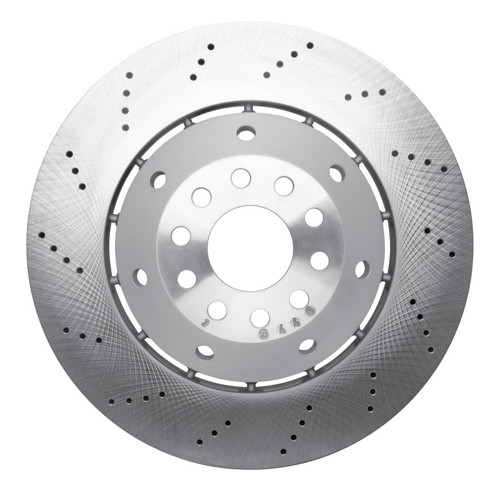 DFC 03-04 Audi RS6 Left Front Drilled Hi-Carbon Alloy Geomet Coated Rotor