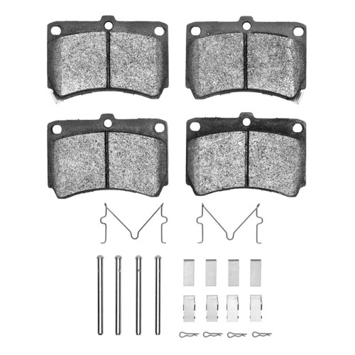 DFC 90-02 Ford Escort Front 5000 Advanced Semi Metallic Brake Pads and Hardware Kit