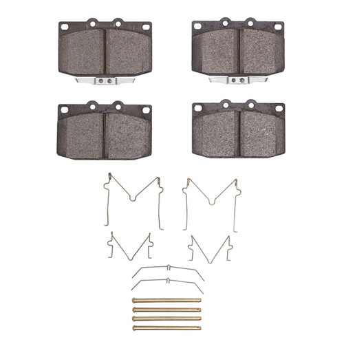 DFC 86-91 Mazda RX-7 Front 5000 Advanced Semi Metallic Brake Pads and Hardware Kit