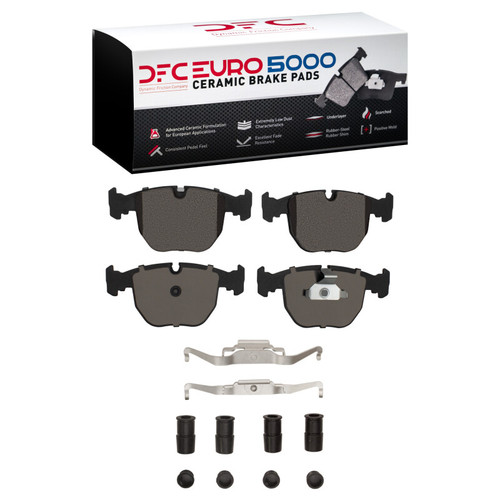 DFC 00-03 BMW 540I Front Euro 5000 Ceramic Brake Pads and Hardware Kit