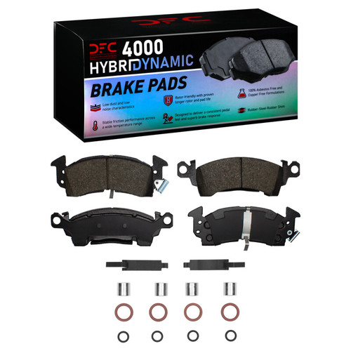 DFC 67-02 Buick GS 400 Front 4000 HybriDynamic Brake Pads and Hardware Kit