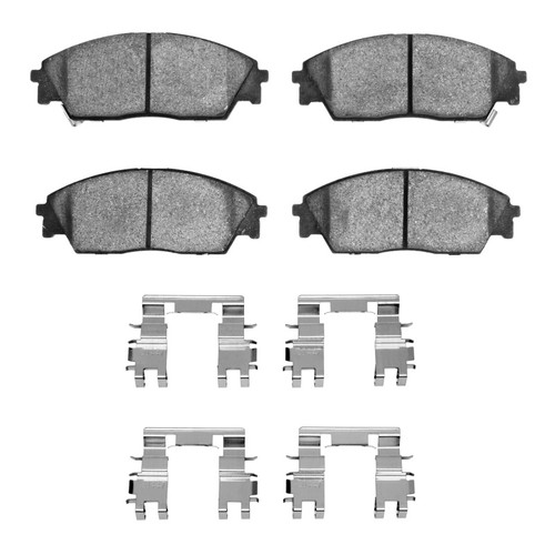 DFC 88-91 Honda Civic Wagon Front 5000 Advanced Semi Metallic Brake Pads and Hardware Kit