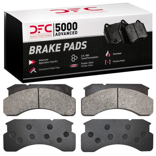DFC 83-99 Ford FT800 Conventional (w/Front Disc Brakes) Front 5000 Advanced Semi Metallic Brake Pads