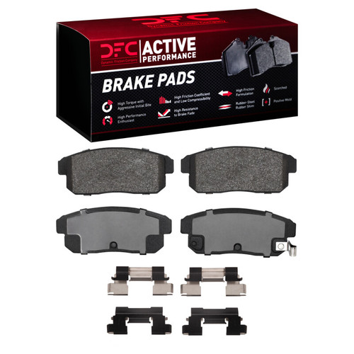 DFC 04-11 Mazda RX-8 Rear Active Performance Pads and Hardware Kit