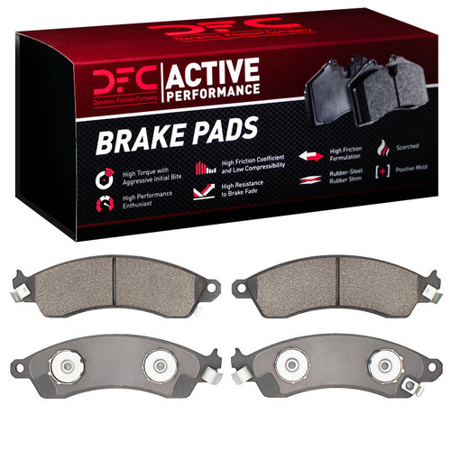 DFC 85-04 Chevrolet Corvette Front Active Performance Pads - Low Metallic