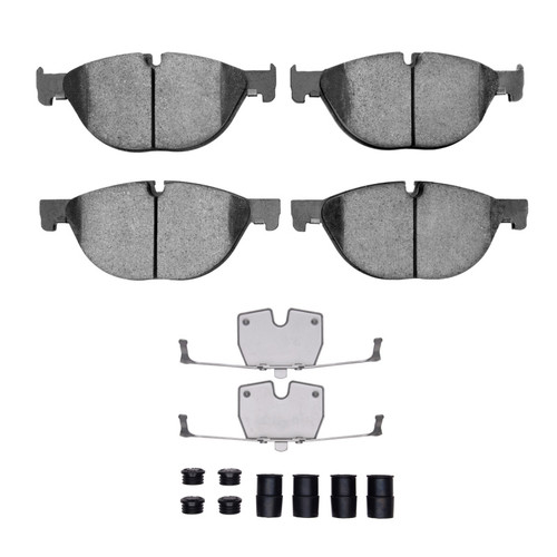R1 09-18 BMW 740LD xDrive Front Euro Ceramic Brake Pads & Hardware Kit