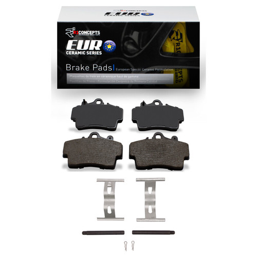 R1 1997-2008 Porsche Cayman Front R1 Euro Ceramic Pads & Hardware Kit