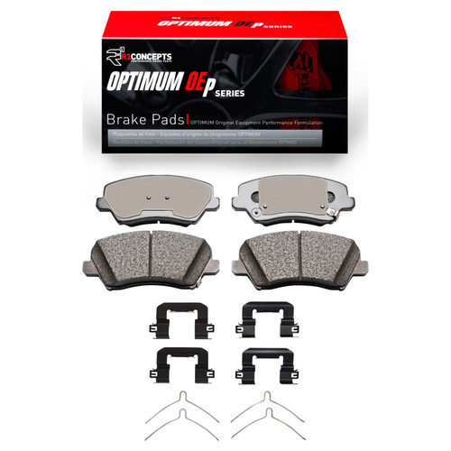 R1 2016-2021 Hyundai Veloster Front R1 Optimum OE Pads & Hardware Kit
