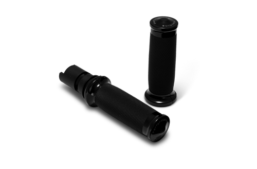 Performance Machine 24-25 Touring, 2025 Softail TBW Contour Handle Grip Set - Black