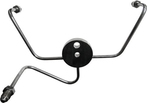 Front Brake Spider Wideglide Chrome -3an Fittings