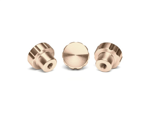 WeatherTech CupFone & CupFone XL w/ Hand Sanitizer Billet Knobs - Rose Gold (3 Pack)