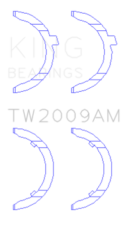 King Engine Bearings Audi KH/1B/2B/MC Thrust Washer Set